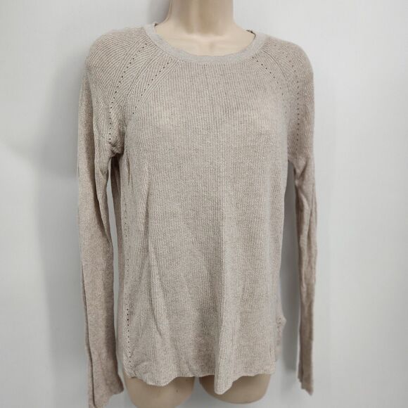 Tahari Pullover Sweater Womens Size Medium Relaxed Fit Light Weight Linen Blend - Picture 3 of 11